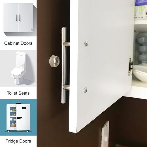 Small Clear Door Knob Bumpers (Set of 12) - Self Adhesive Door Stoppers Wall Protectors Rubber Feet for Speakers, Electronics, Furniture in Kuwait
