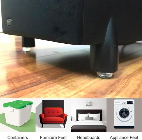 Small Clear Door Knob Bumpers (Set of 12) - Self Adhesive Door Stoppers Wall Protectors Rubber Feet for Speakers, Electronics, Furniture in Kuwait