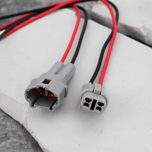 2 Sets 2-Pin Pre-Wired Female & Male Connector Plug 6180-2321 Compatible with Sumitomo Compatible with Suzuki MT090 in Saudi Arabia