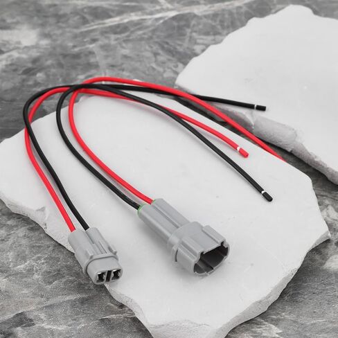 2 Sets 2-Pin Pre-Wired Female & Male Connector Plug 6180-2321 Compatible with Sumitomo Compatible with Suzuki MT090 in Saudi Arabia
