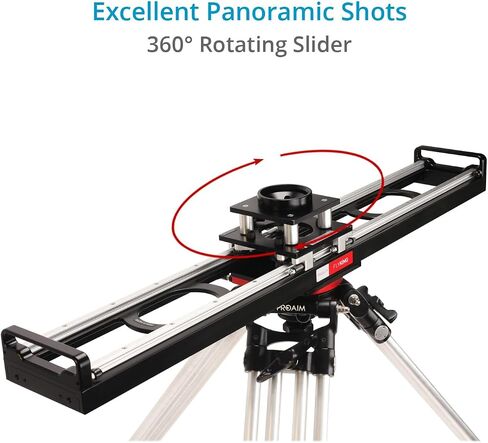 PROAIM 2' Flyking Precision Camera Slider. 100mm Bowl Head Platform. Payload up to 70kg/ 154 lb. 1.3' Slider Travel. 360° Panning. Built-in End-Stop Shock Absorbers in Saudi Arabia