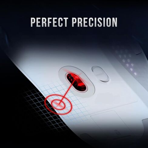 MSI Versa 300 Elite Wireless White Gaming Mouse - 26000 DPI Optical Sensor, 1000 Hz Polling Rate, Symmetrical, 60M+ Click OMRON Switches, 6 Buttons, 200-Hour Battery, 1ms Latency, RGB, 65g in Saudi Arabia