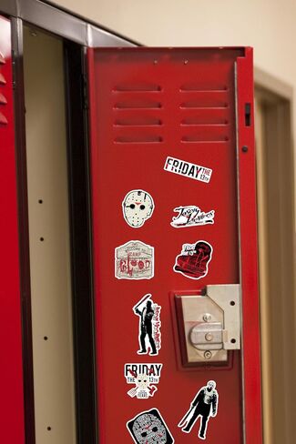 Friday The 13th 50ct Vinyl Large Deluxe Stickers Variety Pack - Laptop, Water Bottle, Scrapbooking, Tablet, Skateboard, Indoor/Outdoor in Saudi Arabia