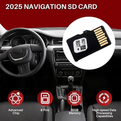 Ginoffy 2025 SD Card Card Map Update مع Toyota Tacoma Highlander RAV4 TUNDRA 4RUNNER SIENNA PRIUS VENZA MIRAI COROLLA USA/CANADA MAPS استبدال 86271-0E077 in Kuwait