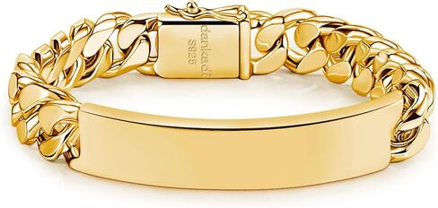 Men 925 Sterling Silver Solid Miami Cuban Link Chain Bracelet 12MM Rectangular Card Bangles 7 "7.5" 8 "8.5" 9 "9.5" 10" Thick Big Curb Cuban Chain Jewelry Gift in Saudi Arabia