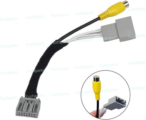 7pin لـ Honda CRV Civic 2013 Car Radio Stereo OEM OEM Parking Rearview الاحتياط الاحتياطي الكاميرا إدخال فيديو محول RCA محول T-Harness in Kuwait