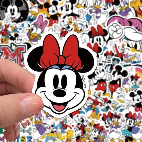 50pcs Mickey Mouse & Friends ، ملصقات مقاومة للماء لزجاجة ماء كوب محمول للدراجة ، مربع الأمتعة فينيل ، تصحيحات ، تصحيحات ، in Kuwait