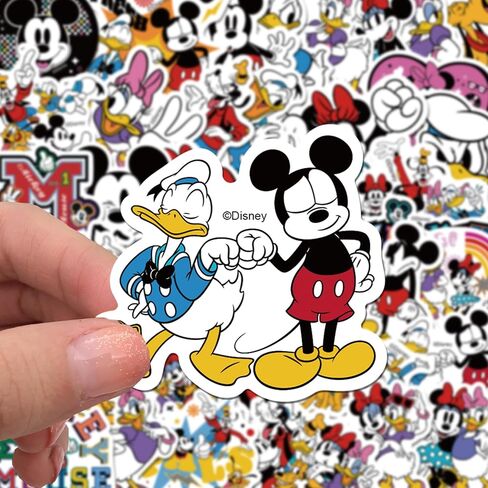 50pcs Mickey Mouse & Friends ، ملصقات مقاومة للماء لزجاجة ماء كوب محمول للدراجة ، مربع الأمتعة فينيل ، تصحيحات ، تصحيحات ، in Kuwait
