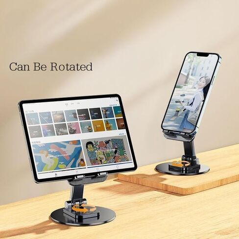 Adjustable Phone Stand Holder‌ - Foldable & Sturdy Desk Stand with Non-Slip Silicone Pad for All Smartphones - White in Saudi Arabia