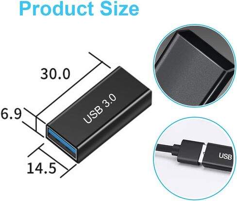 محول USB إلى USB (3 عبوات) ، USB 3.0 أنثى إلى محول OTG الإناث 5 جيجابت في الثانية للاتصال 2 كابلات USB in Kuwait