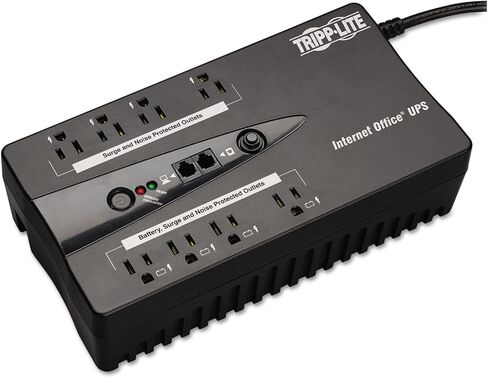 Tripp Lite INTERNET550U 550VA/420J UPS, 8 Outlets, Black, Compact in Saudi Arabia