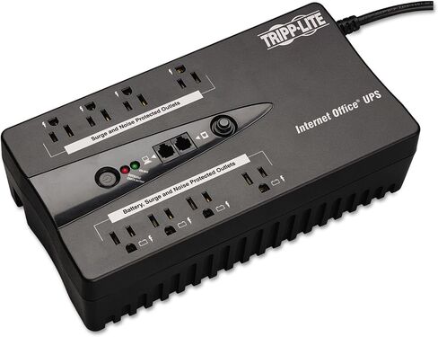 Tripp Lite INTERNET550U 550VA/420J UPS, 8 Outlets, Black, Compact in Saudi Arabia