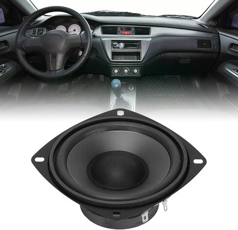Car Speakers, Pack of 2 400W High Powered Car Loudspeakers Midrange System External Magnetic Type Coaxial 4 in Car Loudspeakers Replacement for Car Truck Traveling Driving, Black in Saudi Arabia