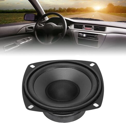 Car Speakers, Pack of 2 400W High Powered Car Loudspeakers Midrange System External Magnetic Type Coaxial 4 in Car Loudspeakers Replacement for Car Truck Traveling Driving, Black in Saudi Arabia