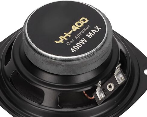 Car Speakers, Pack of 2 400W High Powered Car Loudspeakers Midrange System External Magnetic Type Coaxial 4 in Car Loudspeakers Replacement for Car Truck Traveling Driving, Black in Saudi Arabia