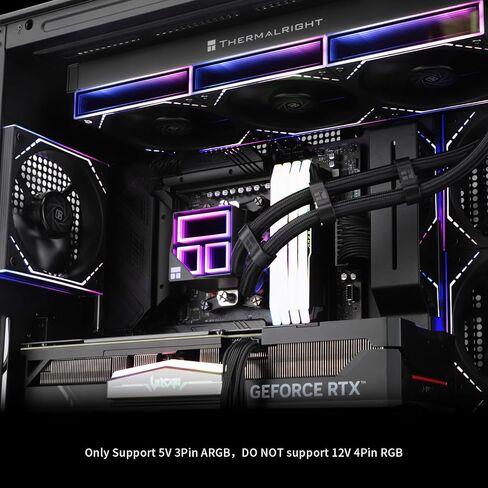 Thermalright Frozen Infinity 360 Black Liquid CPU Cooler,Triple PWM Fans with 2000RPM,Desktop CPU Aio Cooler,for AM4/AM5&Intel LGA1150/1151/1200/2011/1700/1851,Infinity Mirror PC CPU Water Cooler in Saudi Arabia