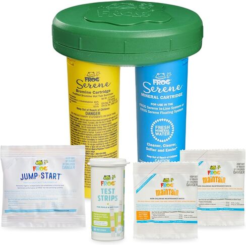 FROG Serene Floating Sanitizing System + 2 Bromine Cartridges for Hot Tubs in Saudi Arabia