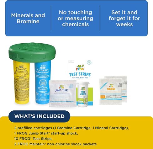 FROG Serene Floating Sanitizing System + 2 Bromine Cartridges for Hot Tubs in Saudi Arabia