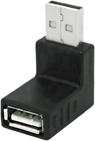 90 درجة اليسار/اليمين/لأعلى/لأسفل زاوية L Bend USB 2.0 ON/E MAN TO ENDAY Extension Extension clop for Computer (do) in Saudi Arabia