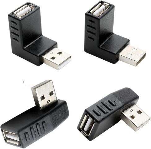 90 درجة اليسار/اليمين/لأعلى/لأسفل زاوية L Bend USB 2.0 ON/E MAN TO ENDAY Extension Extension clop for Computer (do) in Saudi Arabia