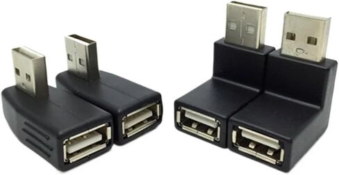 90 درجة اليسار/اليمين/لأعلى/لأسفل زاوية L Bend USB 2.0 ON/E MAN TO ENDAY Extension Extension clop for Computer (do) in Saudi Arabia