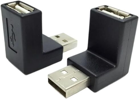 90 درجة اليسار/اليمين/لأعلى/لأسفل زاوية L Bend USB 2.0 ON/E MAN TO ENDAY Extension Extension clop for Computer (do) in Saudi Arabia