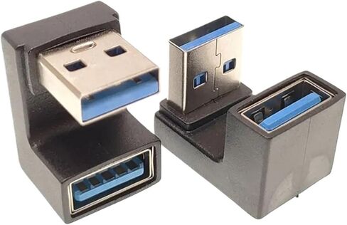 USB 3.0 محول على شكل حرف U إلى كوع تمديد الإناث مناسب لنقل بيانات الهاتف المحمول والكمبيوتر (JS-050) in Kuwait
