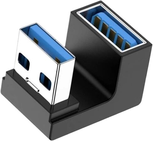 USB 3.0 محول على شكل حرف U إلى كوع تمديد الإناث مناسب لنقل بيانات الهاتف المحمول والكمبيوتر (JS-050) in Kuwait