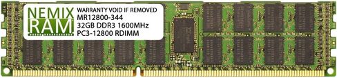 NEMIX RAM 384GB (12x32GB) DDR3 1600MHz PC3-12800 4RX4 in Saudi Arabia