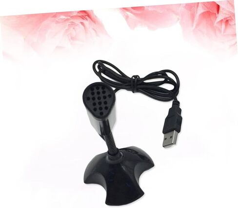 Artibetter USB كمبيوتر الميكروفون لسطح المكتب والكمبيوتر المحمول متعدد الاتجاهات الميكروفون للاجتماعات عبر الإنترنت الدردشة الصوتية والألعاب أسود in Saudi Arabia