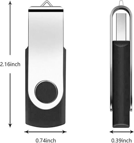 2 Pack 8GB Flash Drive ، USB 2.0 Memory Stick Thumb Drives Debivel Deviv in Saudi Arabia