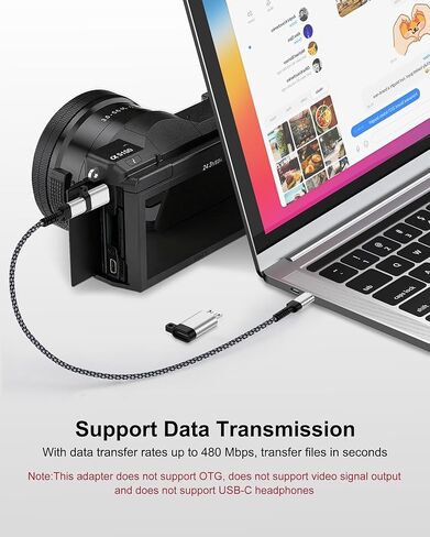 Micro USB إلى محول USB C ، و 2 عبوة من النوع C أنثى لمحول Micro USB الذكور ، و USB C إلى محول Micro USB الشحن السريع ومزامنة البيانات المتوافقة مع Galaxy S7 Edge و S6 و Nexus و Kindle و PS4 والمزيد in Kuwait