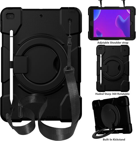 Tablet Travel Kids Case متوافق مع iPad 9/8/7th Generation 10.2 "(IPAD 9/8/7th Generation) ، iPad7/iPad8/iPad9 10.2 مع حامل الدوران ، وقف ، حزام ، سيليكو ناعم in Kuwait