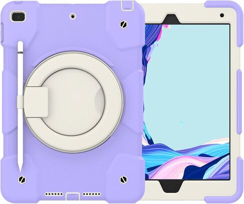 Tablet Travel Kids Case Compatible with iPad 9/8/7th Generation 10.2" (iPad 9/8/7th Generation Case), iPad7/iPad8/iPad9 10.2 with Swivel Holder, Stand and Strap, Soft Siliko in Saudi Arabia