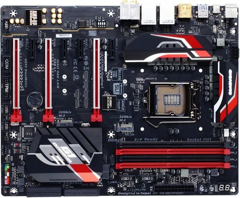 اللوحة الأم تناسب Gigabyte GA-Z170X-Gaming 5 ل 6/7 Gen Intel LGA 1151 مع درع اللوحة الخلفية I/O-تعبئة صناعية ， العبوة غير الأصلية in Kuwait