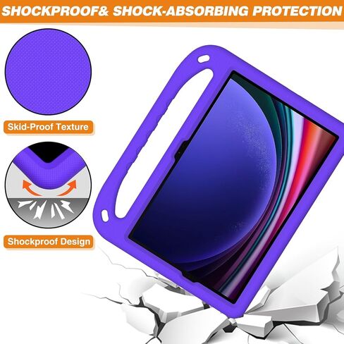 Travel on Tablet Case Compatible with Children Compatible with Samsung Galaxy Tab S9 11 Inch 2023 X710/X716B/X718U, Lightweight, Shockproof, Handle and Stand, Suitable for Children Protectio in Saudi Arabia