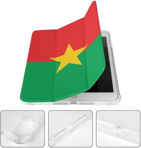 علبة العلم بوركينا فاسو مع حامل قلم رفيع الوزن ثلاثي الأوزان متوافق مع iPad mini 4/5/6 mini6 （8.3in） in Saudi Arabia