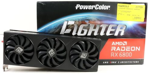 PowerColor AMD Radeon RX 6800 Gaming Graphics مع ذاكرة GDDR6 16 جيجابايت ، PCIE 4.0 ، HDMI 2.1 ، AMD Infinity Cache in Saudi Arabia