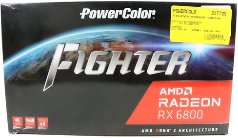 PowerColor AMD Radeon RX 6800 Gaming Graphics مع ذاكرة GDDR6 16 جيجابايت ، PCIE 4.0 ، HDMI 2.1 ، AMD Infinity Cache in Saudi Arabia