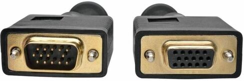 Tripp Lite by Eaton P500-003 3ft VGA تمديد كابل HD15 ذكر إلى أنثى 2048x1536 EMI/RF المغطاة بالضغط المحمي مع عرض حزمة سحابة سحابة مؤهلة مسبقًا (حزمة واحدة) in Kuwait