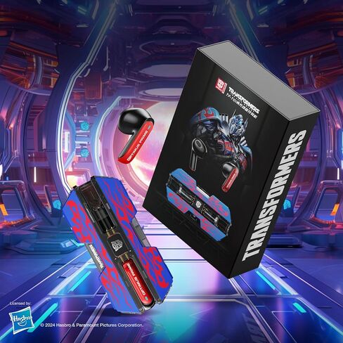 Transformers TF-T01 True Wireless Earbuds Wireless Bluetooth 5.4 Ear Buds Deep Bass Sound Earbud with Smart Noise Cancelling Mic IPX5 Waterproof in Ear Earphones for Android iOS Blue Optimus Prime in Saudi Arabia