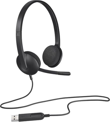 Logitech USB Headset H340 for Internet Calls and Music - Black in Saudi Arabia