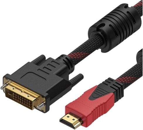 HDMI إلى DVI Cable ثنائي الاتجاه DVI-D 24+1 ذكر إلى HDMI ذكور محول كابل 1.5M/3M/5M (300 سم) in Saudi Arabia