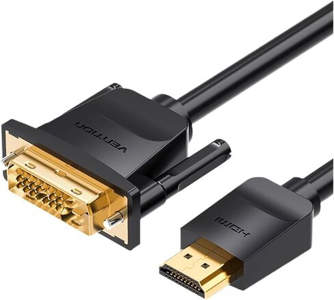 HDMI to DVI Cable 1m 2m 300cm 5m DVI-D 24+1 Pin Support 1080P 3D High Speed HDMI Cable for LCD DVD HDTV Projector P>S#3(5m) in Saudi Arabia