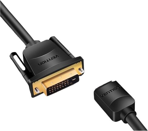 HDMI to DVI Cable 1m 2m 300cm 5m DVI-D 24+1 Pin Support 1080P 3D High Speed HDMI Cable for LCD DVD HDTV Projector P>S#3(5m) in Saudi Arabia
