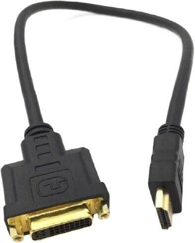 HDMI to DVI Cable M/F Male- Female Video Adapter Cord HDMI-Compatible to DVI-I 24+5 Cable Video Adapter Cord for HDTV LCD DVD PC in Saudi Arabia