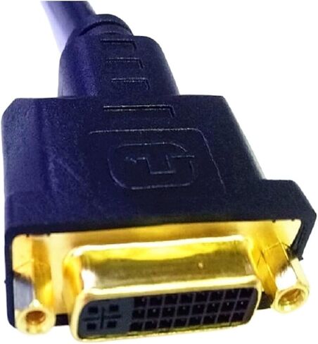 HDMI to DVI Cable M/F Male- Female Video Adapter Cord HDMI-Compatible to DVI-I 24+5 Cable Video Adapter Cord for HDTV LCD DVD PC in Saudi Arabia