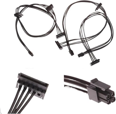 1pc 35/45/65 سم 4 دبوس إلى كابل إمدادات الطاقة SATA لواجهة اللوحة الرئيسية SATA SSD HDD (B) in Kuwait
