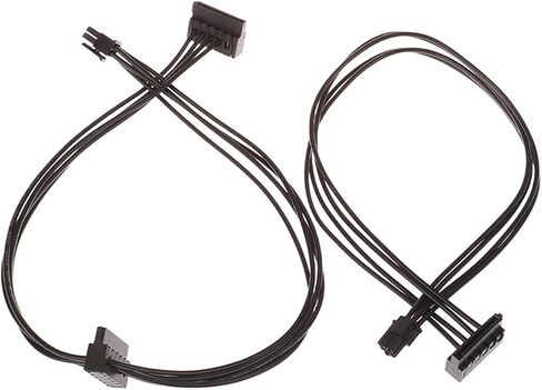 1pc 35/45/65 سم 4 دبوس إلى كابل إمدادات الطاقة SATA لواجهة اللوحة الرئيسية SATA SSD HDD (B) in Kuwait