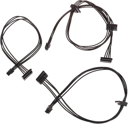 1pc 35/45/65 سم 4 دبوس إلى كابل إمدادات الطاقة SATA لواجهة اللوحة الرئيسية SATA SSD HDD (B) in Kuwait